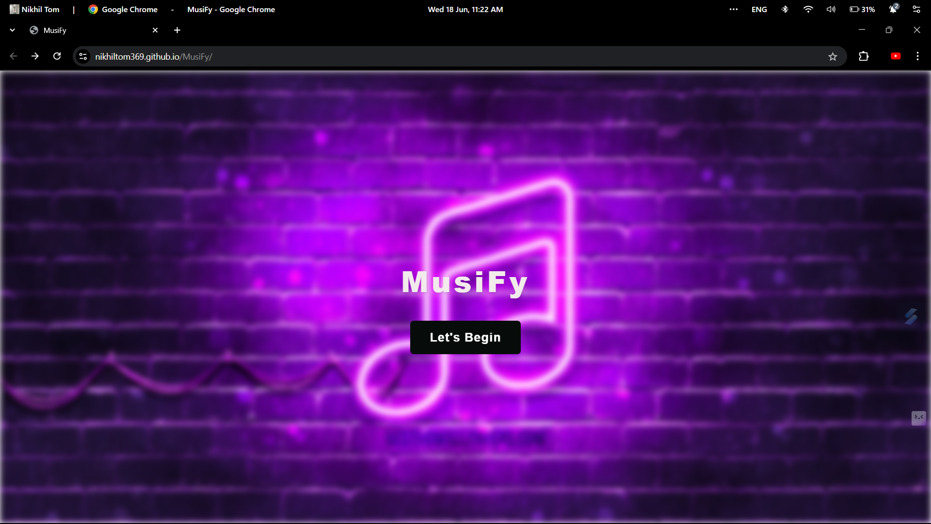 MusiFy Home Page